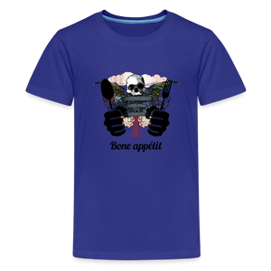 Kids' Premium T-Shirt "Bone appétit" - royal blue