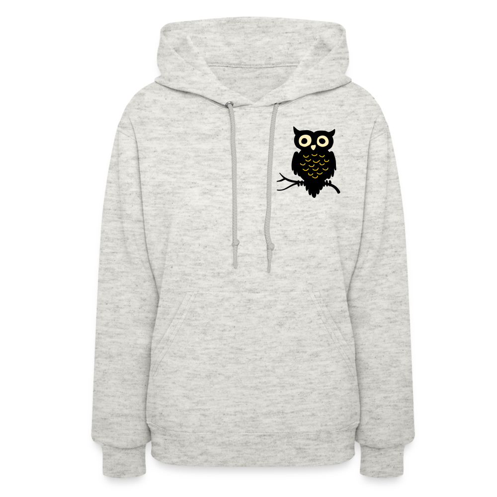 Women's Hoodie "Cute Owl" - heather oatmeal