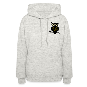 Women's Hoodie "Cute Owl" - heather oatmeal