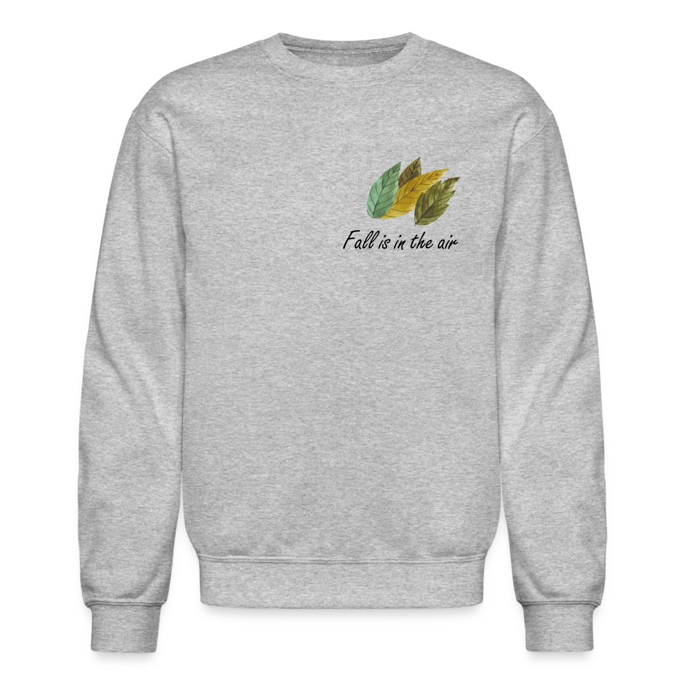 Crewneck Sweatshirt "Fall is in the air" - heather gray