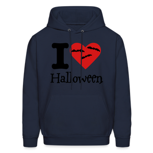 Men's Hanes Hoodie "I Love Halloween" - navy