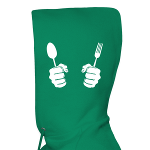 Men's Hanes Hoodie "Bone appétit" - kelly green