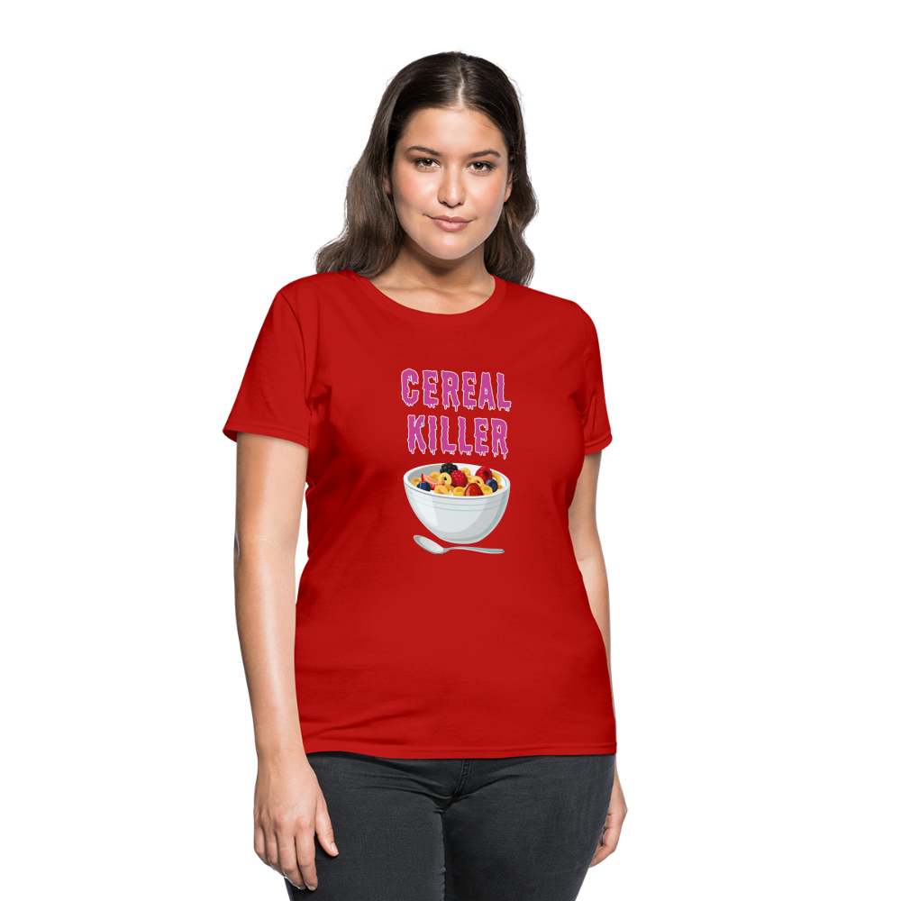 Women's T-Shirt "Cereal Killer" - red