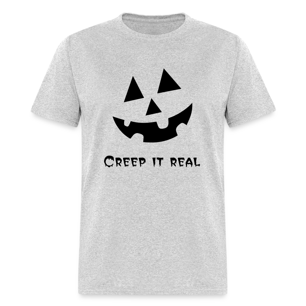 Unisex Classic T-Shirt "Jack-o'-lantern" 🎃 - heather gray