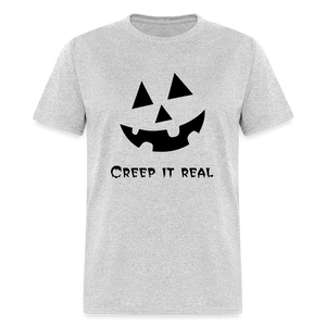 Unisex Classic T-Shirt "Jack-o'-lantern" 🎃 - heather gray