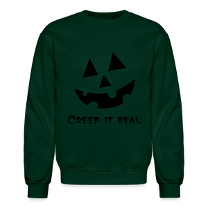 Crewneck Sweatshirt "Jack-o'-lantern" 🎃 - forest green