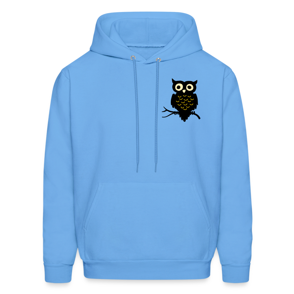 Men's Hoodie "Owl" - carolina blue