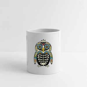 Coffee/Tea Mug "Colorful Owl" - white