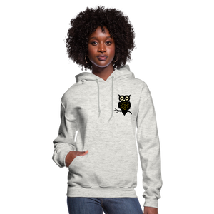 Women's Hoodie "Cute Owl" - heather oatmeal