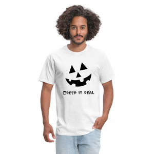 Unisex Classic T-Shirt "Jack-o'-lantern" 🎃 - white