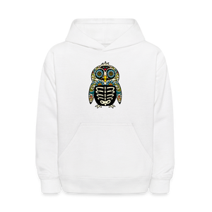 Kids' Hoodie "Colorful Owl" - white