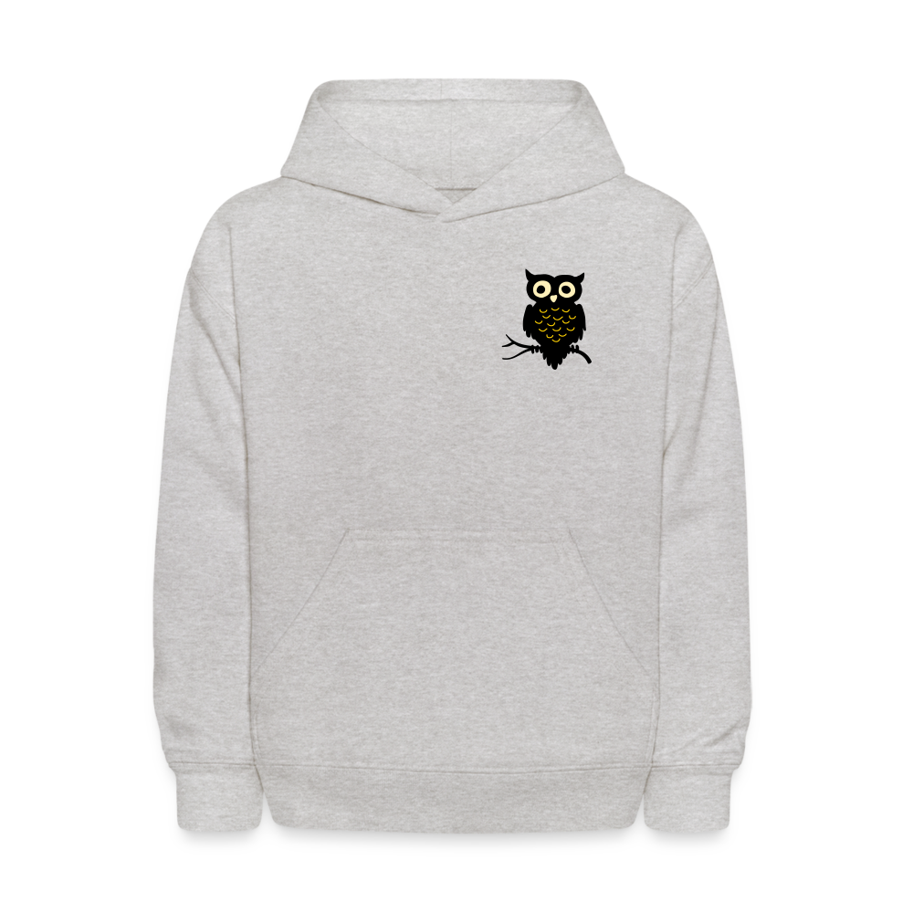 Kids' Hoodie "Owl" - heather gray