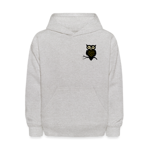 Kids' Hoodie "Owl" - heather gray