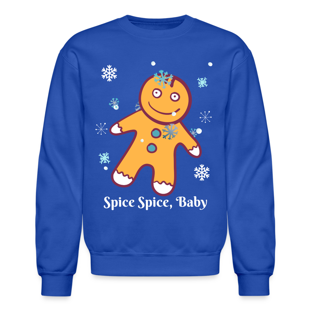 Crewneck Sweatshirt "Spice Spice, Baby" - royal blue