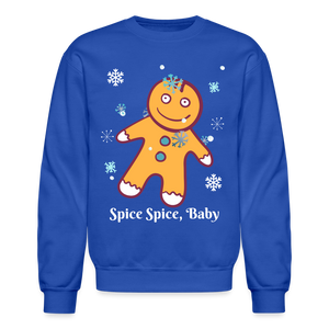 Crewneck Sweatshirt "Spice Spice, Baby" - royal blue