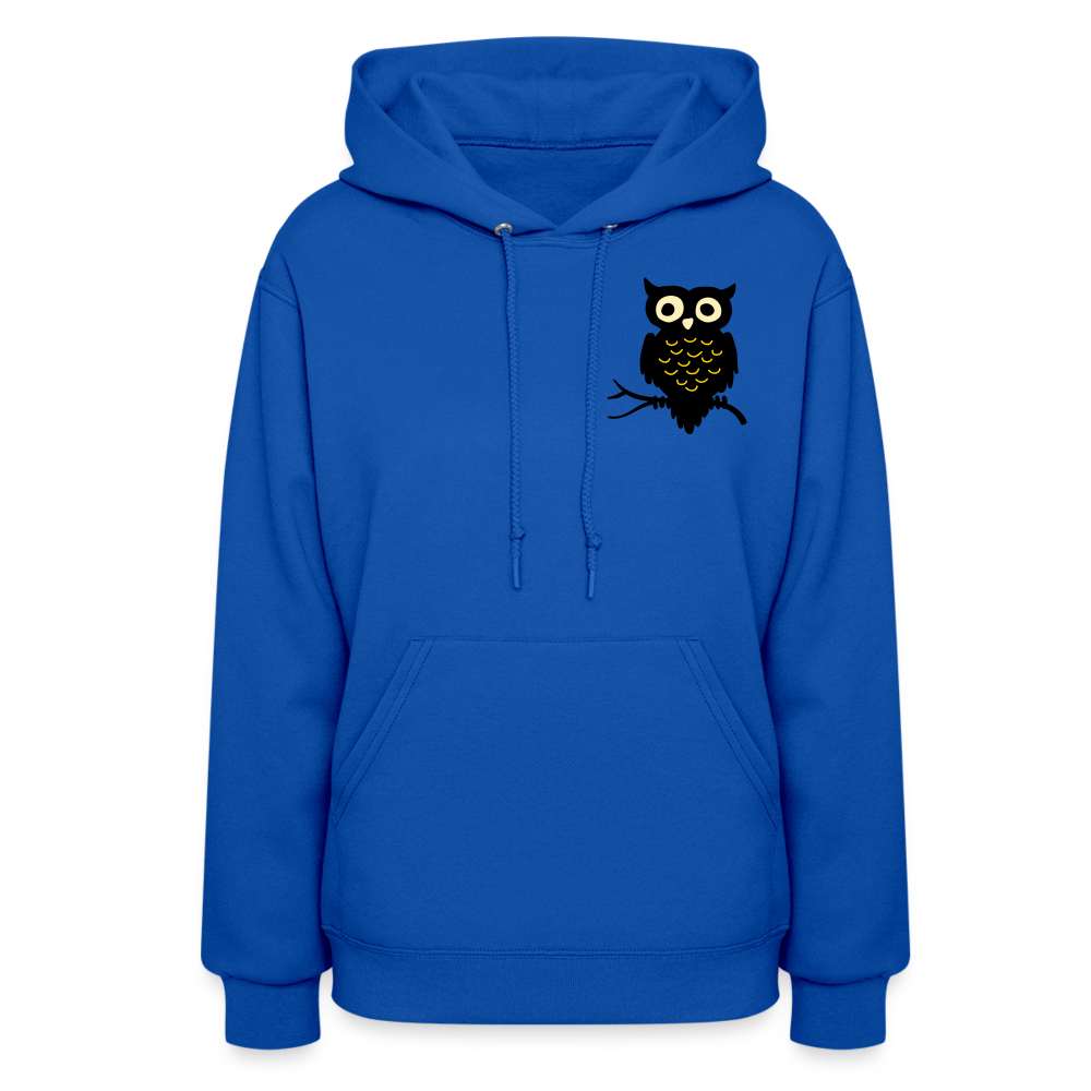 Women's Hoodie "Cute Owl" - royal blue