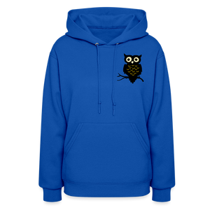 Women's Hoodie "Cute Owl" - royal blue