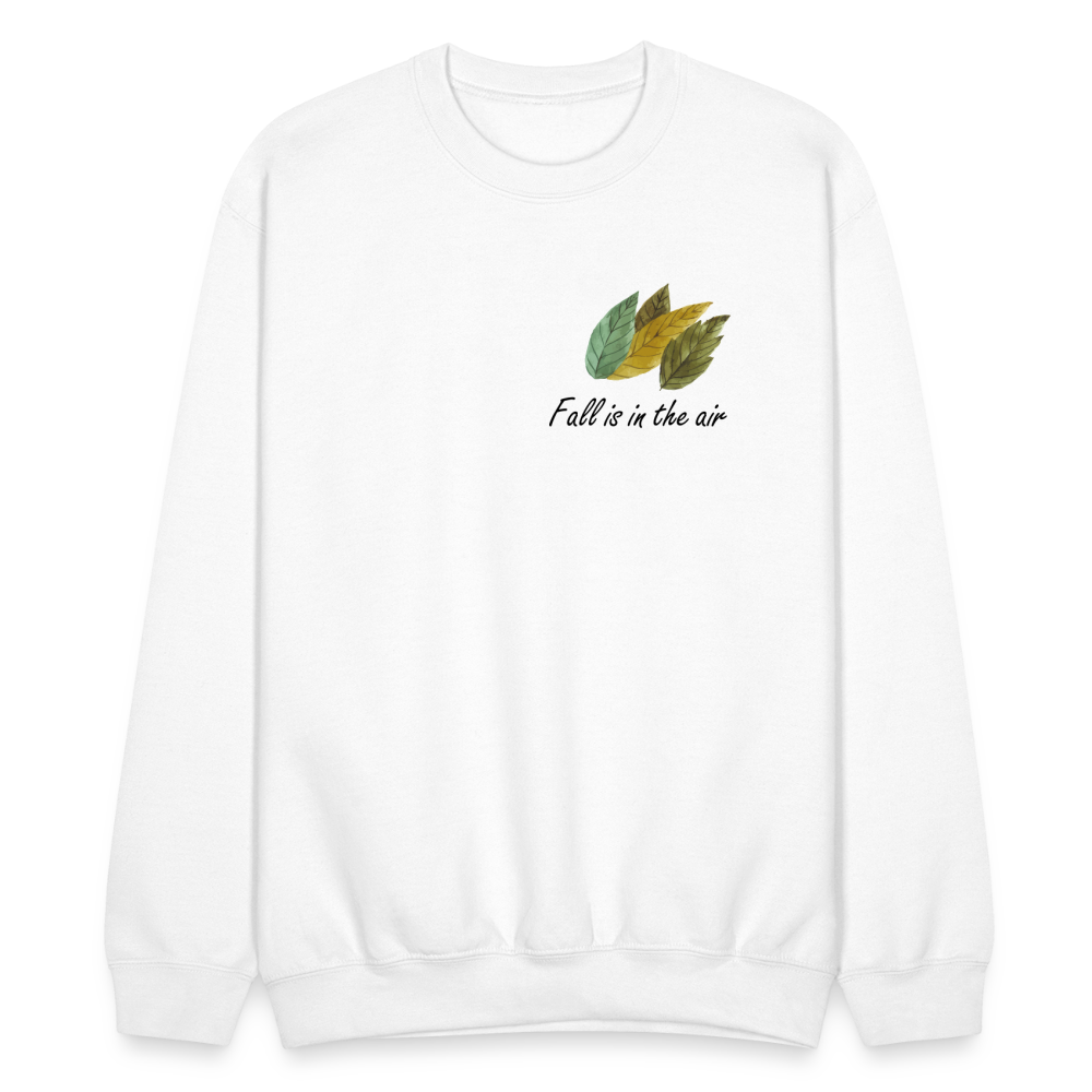 Crewneck Sweatshirt "Fall is in the air" - white