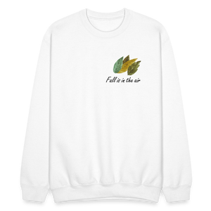 Crewneck Sweatshirt "Fall is in the air" - white