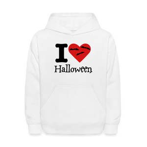 Kids' Hoodie "I Love Halloween" - white