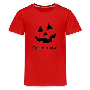 Kids' Premium T-Shirt "Jack-o'-lantern" 🎃 - red