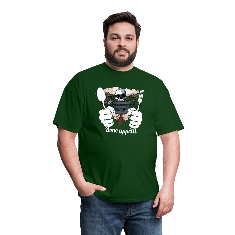 Unisex Classic T-Shirt " Bone appétit" - forest green