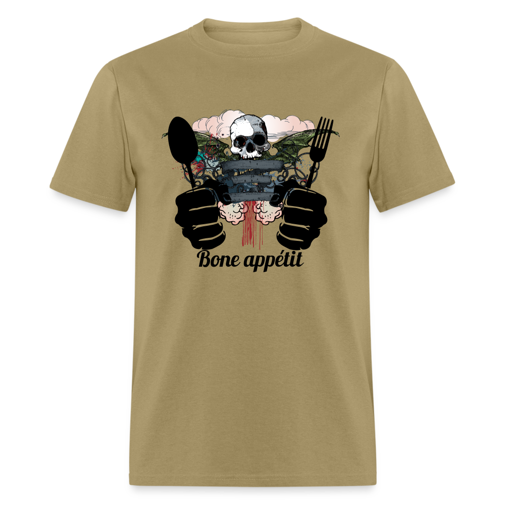 Unisex Classic T-Shirt "Bone appétit" - khaki