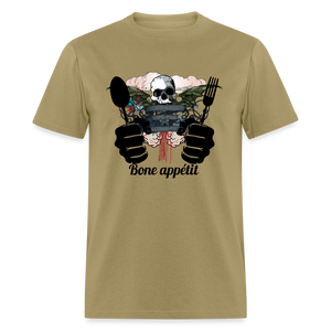 Unisex Classic T-Shirt "Bone appétit" - khaki