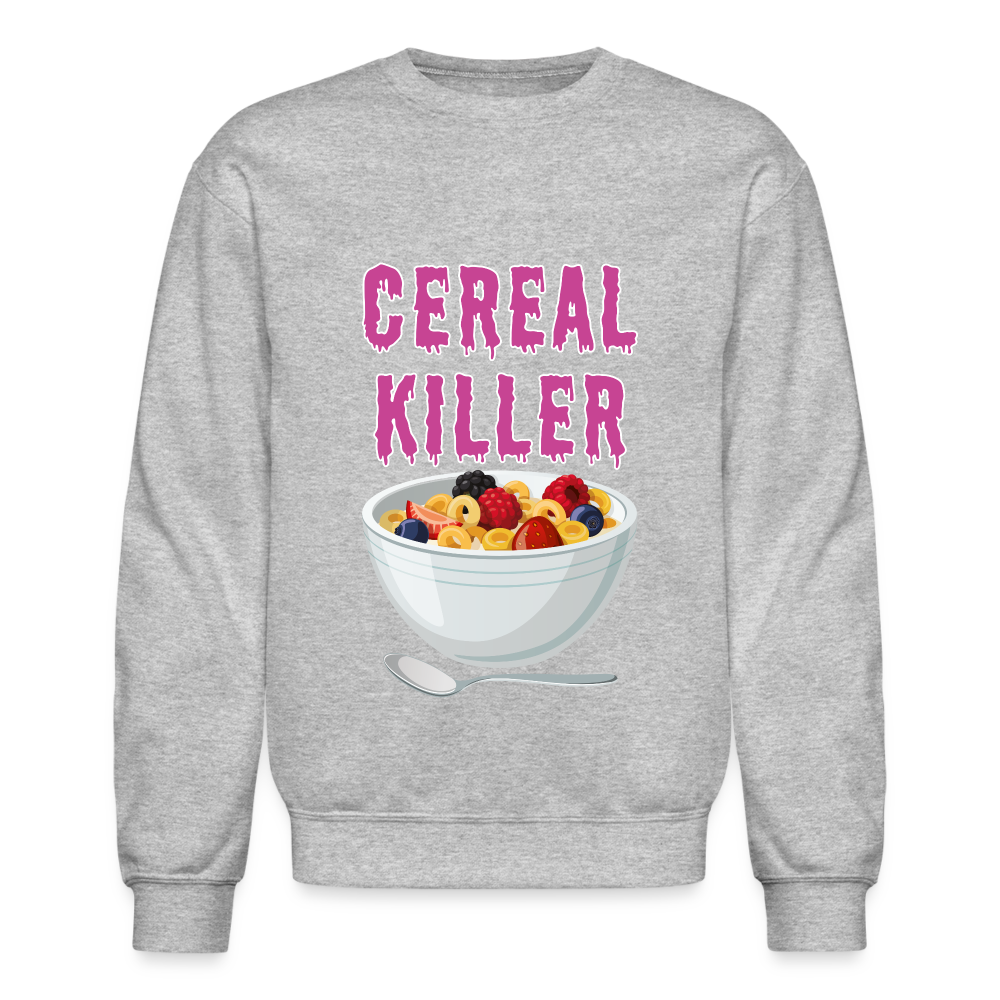 Crewneck Sweatshirt "Cereal Killer" - heather gray