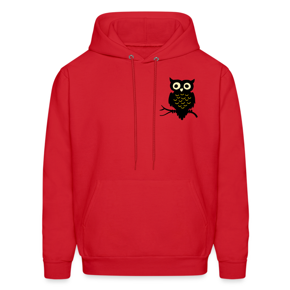 Men's Hoodie "Owl" - red