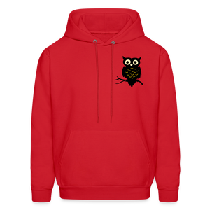 Men's Hoodie "Owl" - red