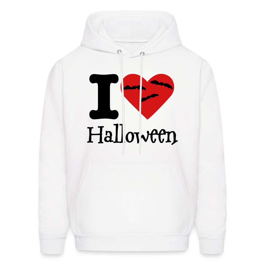 Men's Hanes Hoodie "I Love Halloween" - white