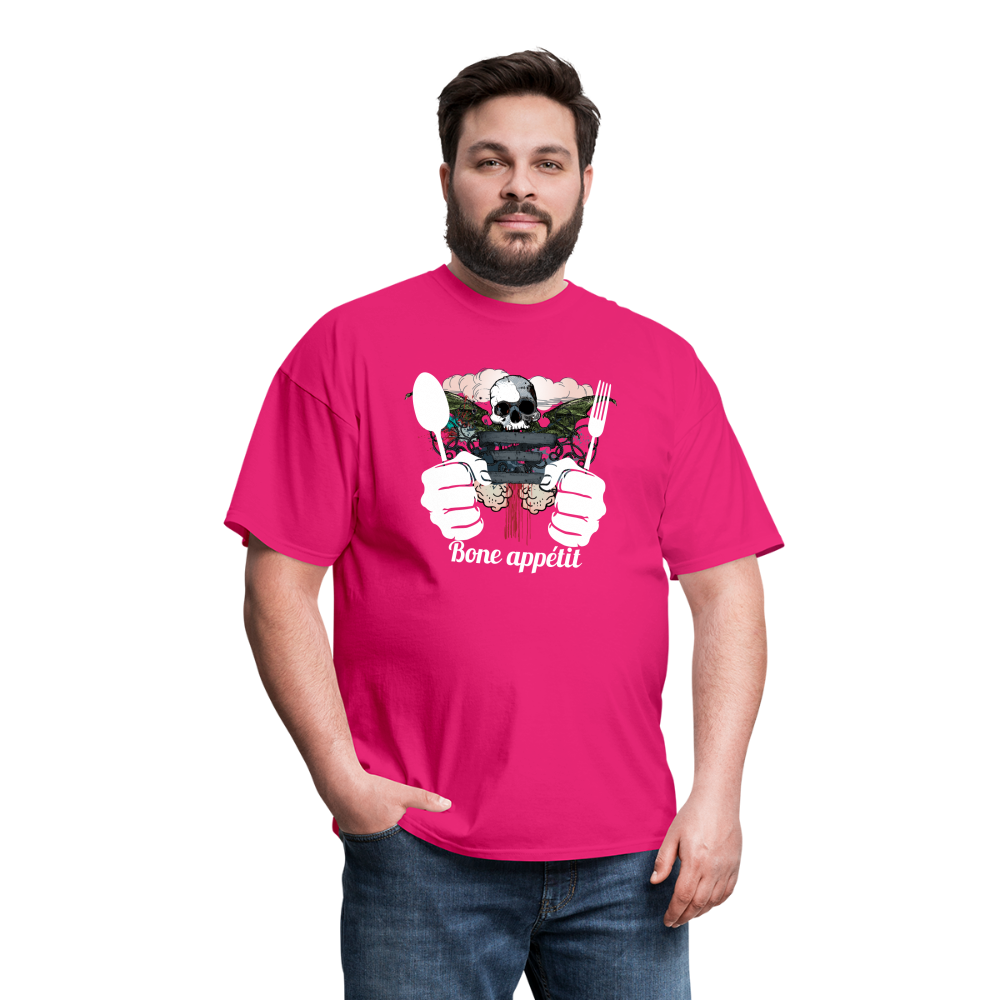 Unisex Classic T-Shirt " Bone appétit" - fuchsia