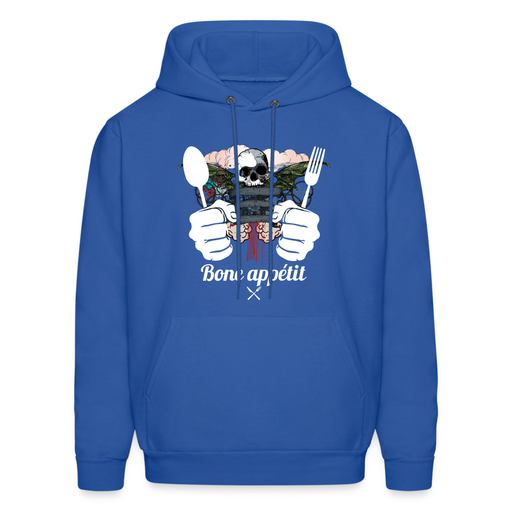 Men's Hanes Hoodie "Bone appétit" - royal blue