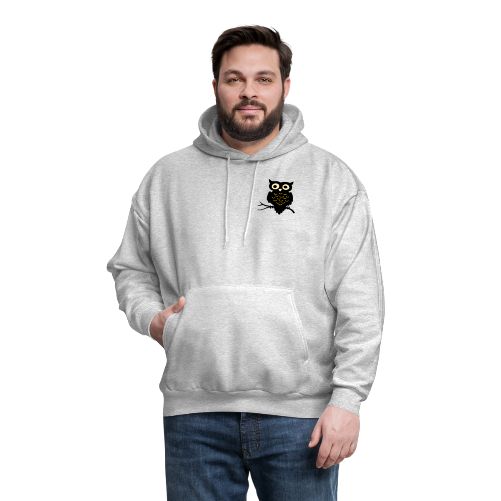 Men's Hoodie "Owl" - ash 