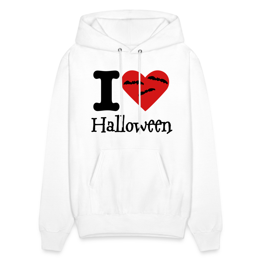 Men's Hanes Hoodie "I Love Halloween" - white