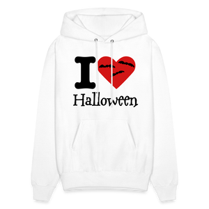 Men's Hanes Hoodie "I Love Halloween" - white