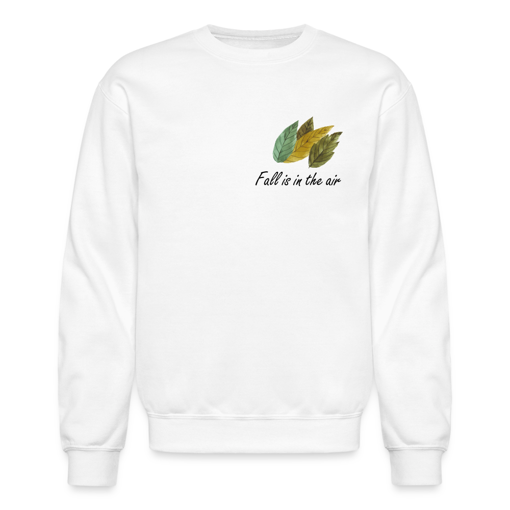 Crewneck Sweatshirt "Fall is in the air" - white