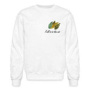 Crewneck Sweatshirt "Fall is in the air" - white