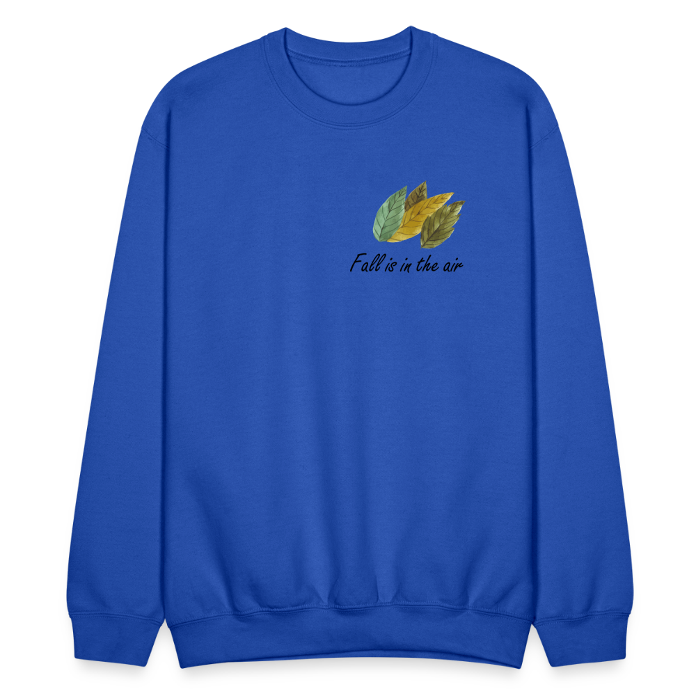 Crewneck Sweatshirt "Fall is in the air" - royal blue