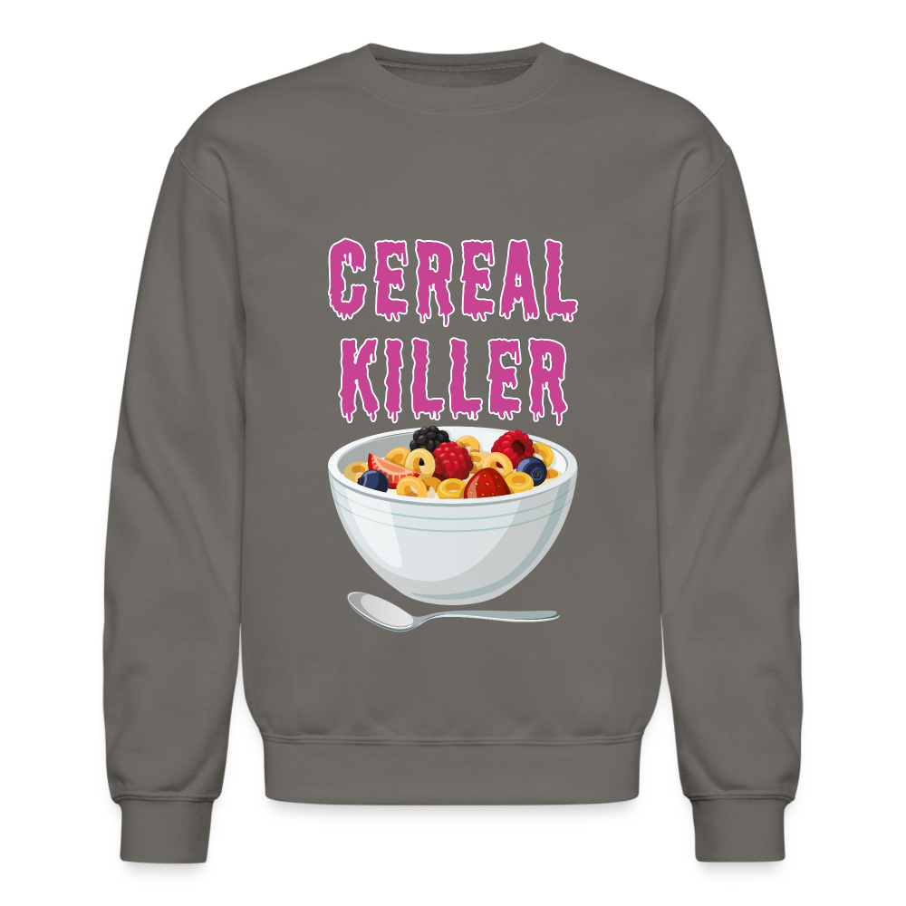 Crewneck Sweatshirt "Cereal Killer" - asphalt gray