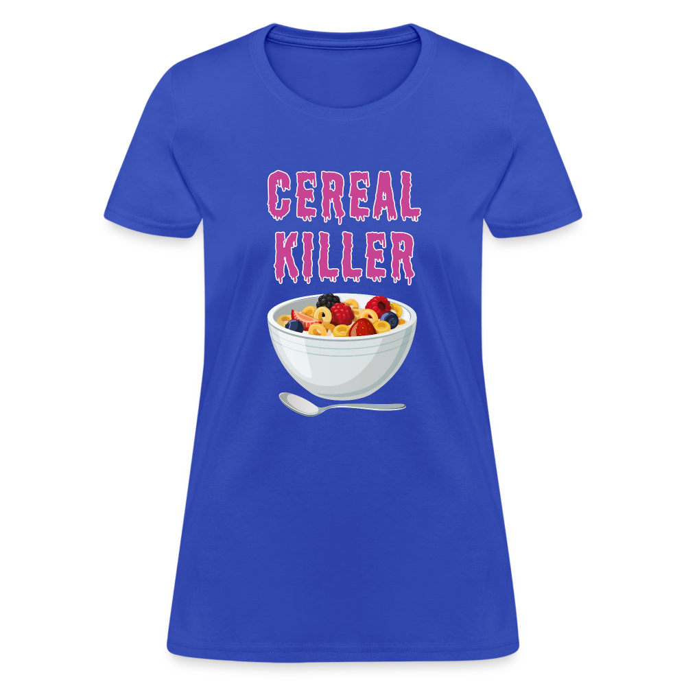 Women's T-Shirt "Cereal Killer" - royal blue