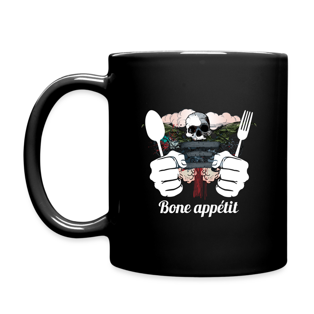 Full Color Mug Black "Bone appétit" - black