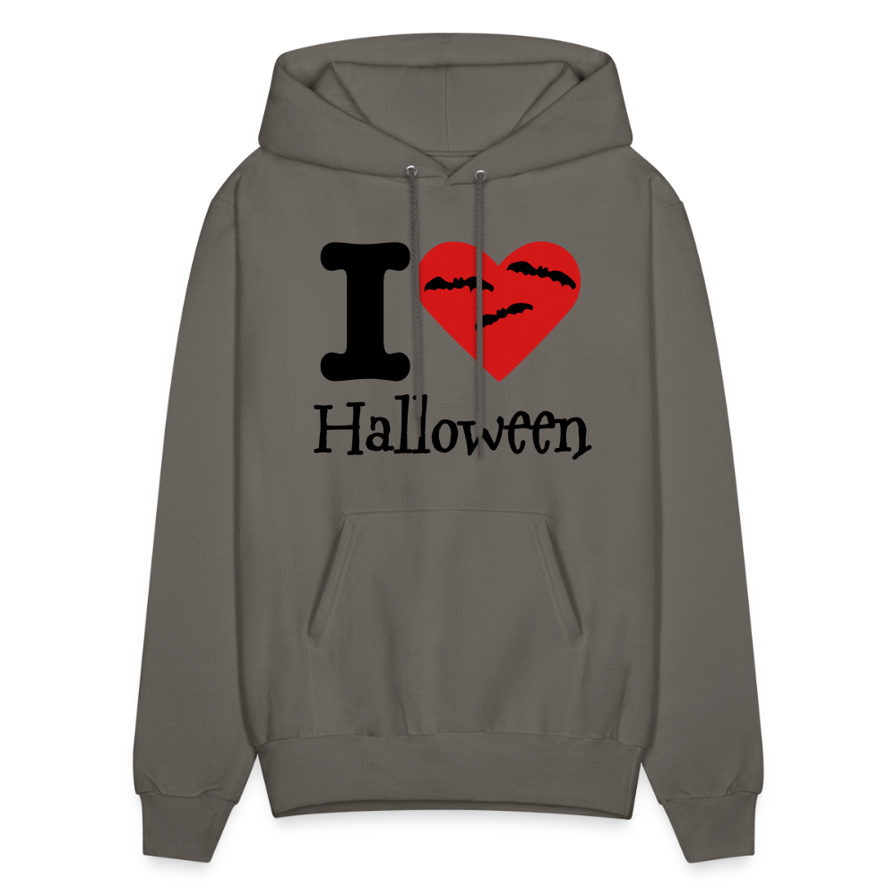 Men's Hanes Hoodie "I Love Halloween" - asphalt gray