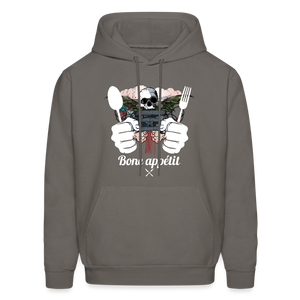 Men's Hanes Hoodie "Bone appétit" - asphalt gray