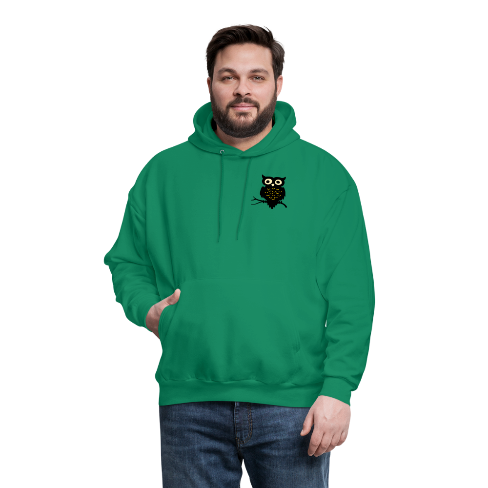 Men's Hoodie "Owl" - kelly green