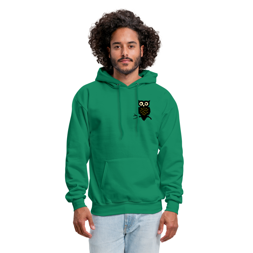 Men's Hoodie "Owl" - kelly green