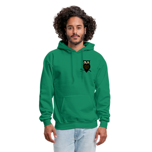 Men's Hoodie "Owl" - kelly green