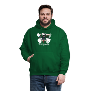 Men's Hanes Hoodie "Bone appétit" - forest green