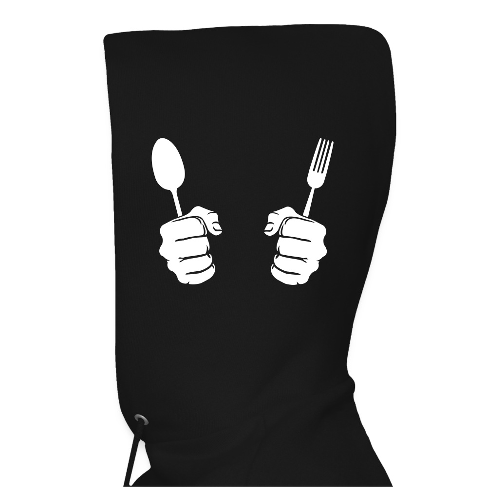 Men's Hanes Hoodie "Bone appétit" - black